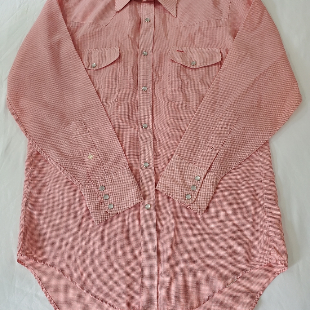 Stetson Men’s Long Sleeve L 16-33 Squares Shirt Size Large